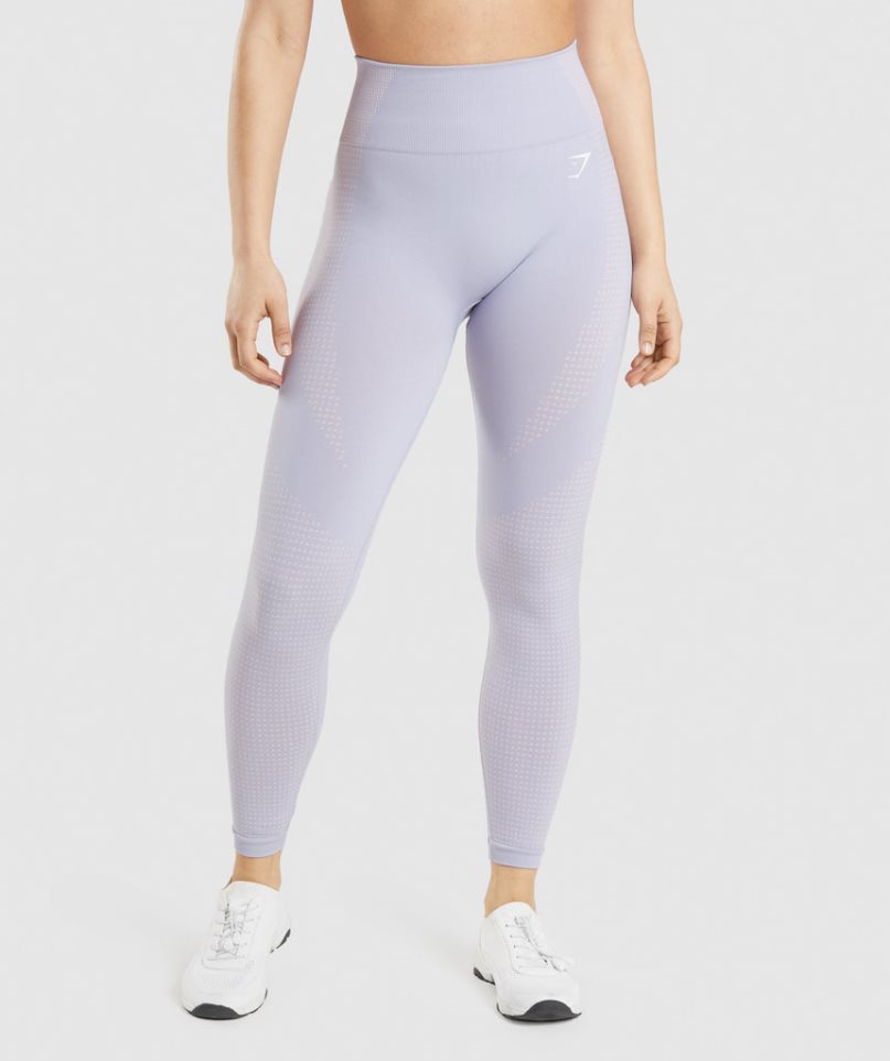 Women\'s Gymshark Vital Seamless 2.0 Leggings Light Blue | NZ 4LOFPN